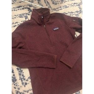 Burgundy Patagonia Better Sweater Quarter Zip